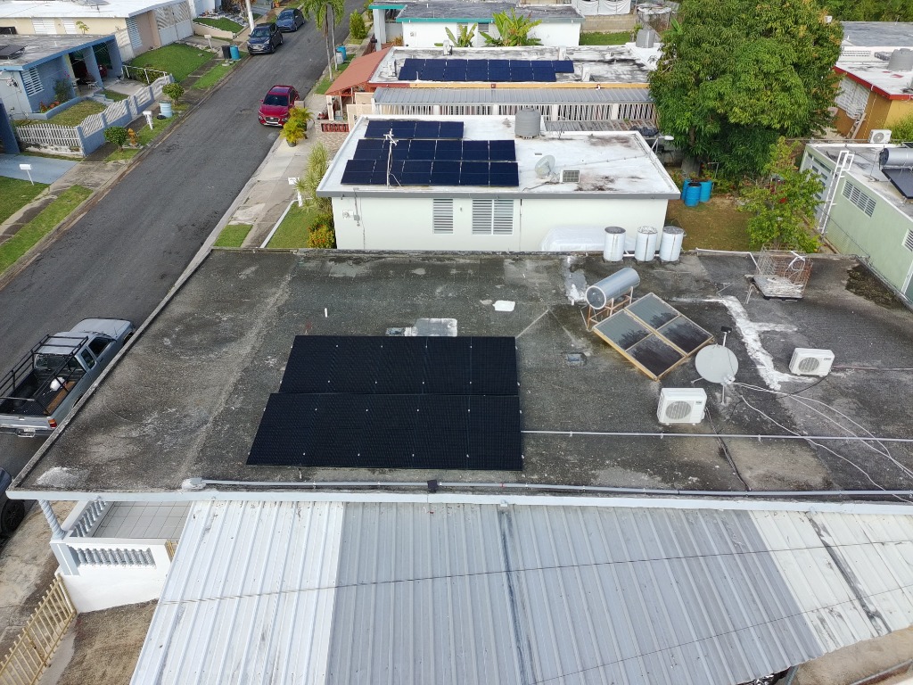 Vista Aérea de Instalación Solar